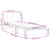 vidaXL Bett mit Matratze "Hanko" Schwarz 80x200 cm Samt