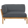 vidaXL Sofa Set Uni Anthrazit 131,5 x 92 x 69 cm Massivholz Akazie