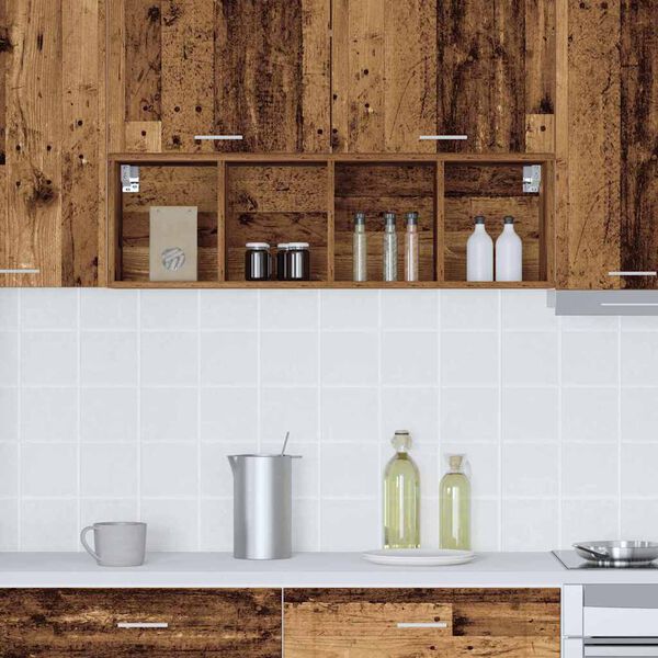 vidaXL H&auml;ngeschrank Altholz 30 x 29,5 x 100 cm Holzwerkstoff