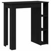 vidaXL Bartisch Schwarz Eichen-Optik 102 x 50 x 103,5 cm Holzwerkstoff