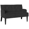 vidaXL Chesterfield Bank Schwarz 112 x 65,5 x 75 cm Samt