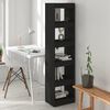 vidaXL B&uuml;cherregal/Raumteiler Schwarz 40x30x166 cm