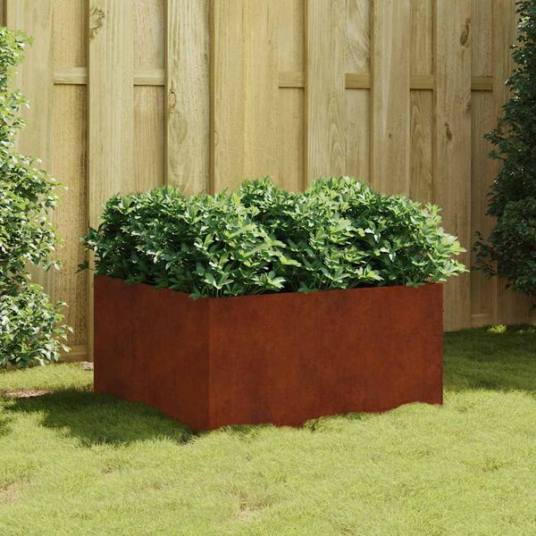 vidaXL Pflanzk&uuml;bel 80x80x40 cm Cortenstahl