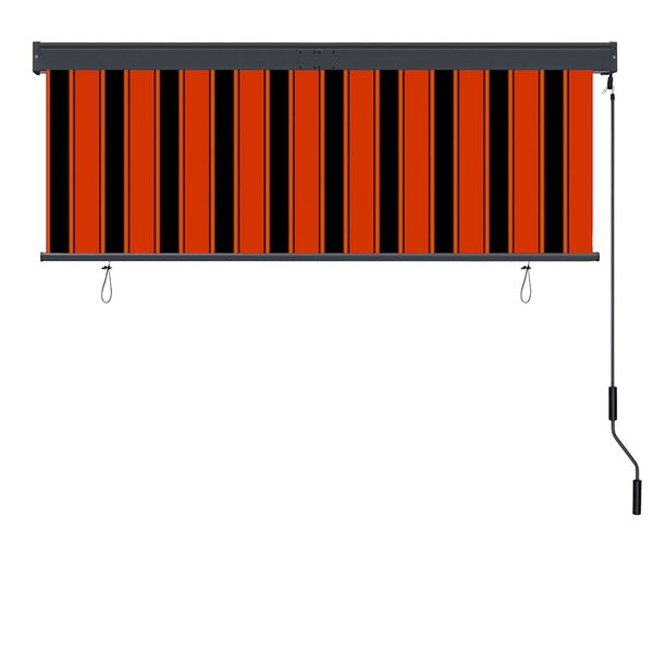 vidaXL Au&szlig;enrollo 160x250 cm Orange und Braun