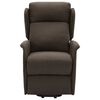 vidaXL Massagesessel mit Aufstehhilfe Dunkelbraun Stoff