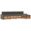 vidaXL Outdoor-Sofagarnitur 5 stk. Natur und Anthrazit Polyester