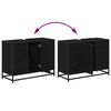 vidaXL Badezimmerschrank mit T&uuml;r Schwarz Eichen-Optik 80 x 33 x 60 cm