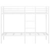 vidaXL Etagenbett ohne Matratze Wei&szlig; 90x190 cm Stahl