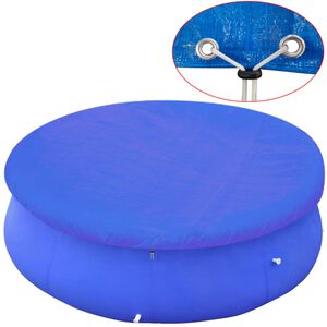 vidaXL Poolabdeckung PE Rundform 450 - 457 cm 90 g/m&sup2;