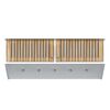 vidaXL Wandgarderobe mit Haken Wei&szlig; 80x24x35,5 cm Holzwerkstoff