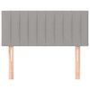 vidaXL Kopfteil Hellgrau 100x5x78/88 cm Stoff