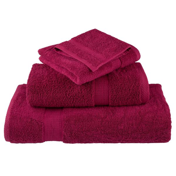 vidaXL Premium G&auml;stet&uuml;cher SOLUND 10 Stk. Bordeaux 30x50 cm 600 g/m&sup2;