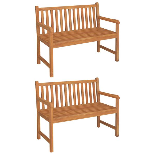vidaXL 5-tlg. Garten-Essgruppe Massivholz Teak