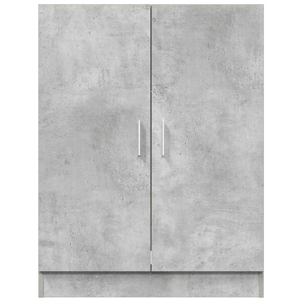 vidaXL Waschmaschinenschrank Betongrau 71x71,5x91,5 cm