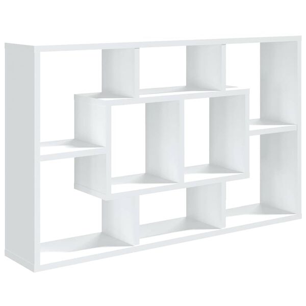vidaXL Wandregal Wei&szlig; 85x16x52,5 cm Holzwerkstoff