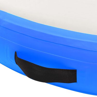vidaXL Aufblasbares Gymnastik-Kissen mit Pumpe 100x100x10 cm PVC Blau