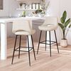 vidaXL Barhocker 2 Stk. Creme Samt