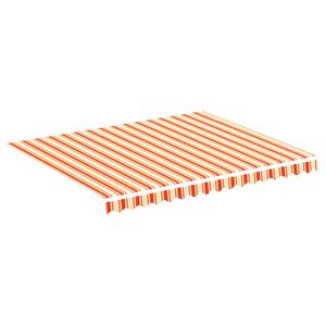 vidaXL Ersatzstoff f&uuml;r Markise Gelb und Orange 300x250 cm Polyester