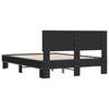 vidaXL Bettgestell Schwarz 120x200 cm Holzwerkstoff und Metall