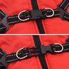 vidaXL Hundemantel Rot L32 Fleece und Polyester