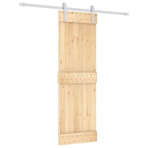 vidaXL Schiebet&uuml;r 70 x 210 cm Massivkiefer (Unbehandelt)