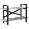 vidaXL B&uuml;cherregal Graues Sonoma 100 x 33,5 x 64 cm Holzwerkstoff