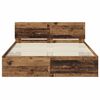 vidaXL Bettrahmen mit Kopfteil Altholz 140 x 200 cm Holzwerkstoff