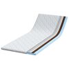 vidaXL Kokosnuss Topper Wei&szlig; 80 x 200 cm Jacquard-Stoff
