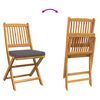 vidaXL Garten Bistro Set 3 pcs Braun Akazie Massivholz