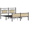 vidaXL Bettgestell ohne Matratze Sonoma-Eiche 140x200 cm Holzwerkstoff