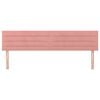 vidaXL Kopfteile 2 Stk. Rosa 100x5x78/88 cm Samt
