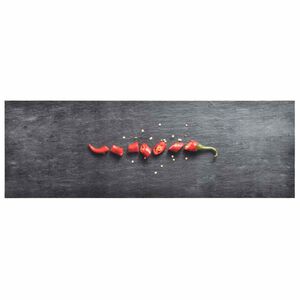 vidaXL K&uuml;chenbodenmatte Waschbar Pfeffer 45x150 cm