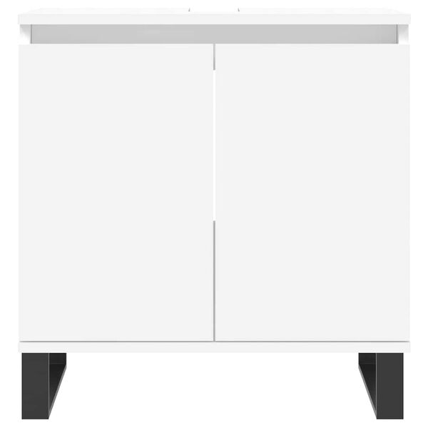 vidaXL Badezimmerschrank Wei&szlig; 58x33x60 cm Holzwerkstoff
