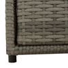 vidaXL Gartenschrank Grau 55x59x69 cm Poly Rattan