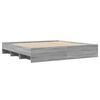 vidaXL Bettgestell ohne Matratze Grau Sonoma 180x200 cm Holzwerkstoff