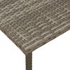 vidaXL Garten-Couchtisch Rechteckig Grau 80x40x37 cm Poly Rattan