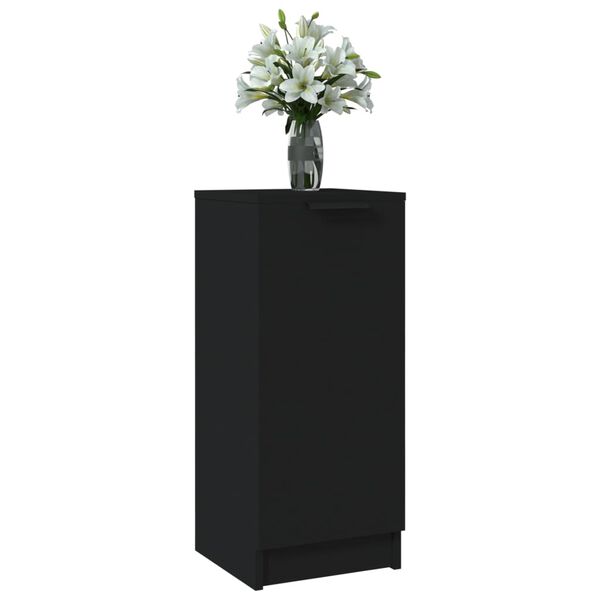 vidaXL Sideboard Schwarz 30x30x70 cm Holzwerkstoff