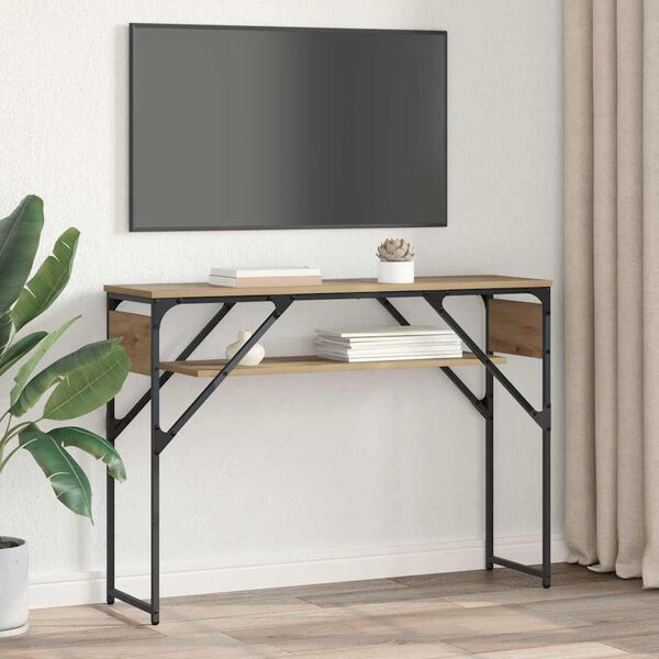 vidaXL Konsolentisch Artisan-Eiche 105x30x75cm Holzwerkstoff