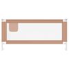 vidaXL Kleinkind-Bettschutzgitter Taupe 200x25 cm Stoff