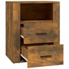 vidaXL Nachttisch R&auml;uchereiche 50x36x60 cm Holzwerkstoff