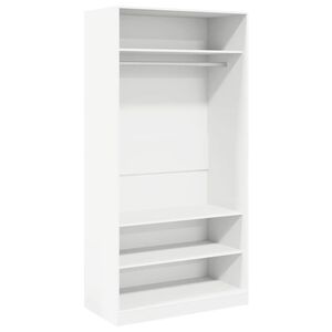 vidaXL Kleiderschrank Wei&szlig; 100&times;50&times;200 cm Holzwerkstoff