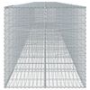 vidaXL Gabione mit Deckel 1100x100x100 cm Verzinktes Eisen