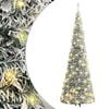 vidaXL Pop-Up-Weihnachtsbaum Künstlich Beschneit 100 LEDs 150 cm