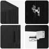 vidaXL Wandschrank Wandmontiert Schwarz Eichen-Optik 69,5 x 34 x 90 cm