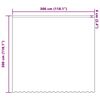 vidaXL Spitzenvorhang mit Vorh&auml;ngen Floral Wei&szlig; 300 x 300 cm Polyester