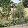 vidaXL Garten-Licht Bronze 68 x 20 x 235 cm Aluminium und Glas