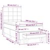vidaXL Boxspringbett mit Matratze Dunkelgr&uuml;n 80x200 cm Samt