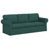 vidaXL Sofa 2 pcs Dunkelgr&uuml;n
