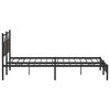 vidaXL Metallbett ohne Matratze Braun Eichen-Optik 193x201 cm
