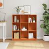 vidaXL B&uuml;cherregal Wachsbraun 104 x 33 x 110 cm Massives Kiefernholz